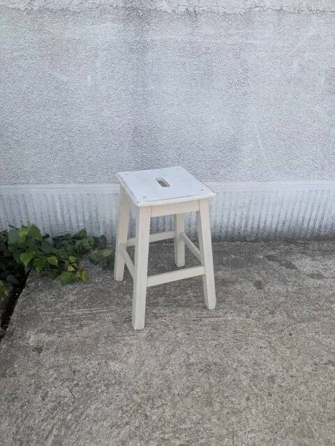 White stool