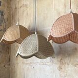 Wicker flower suspension