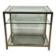 Vintage golden brass side table 1970