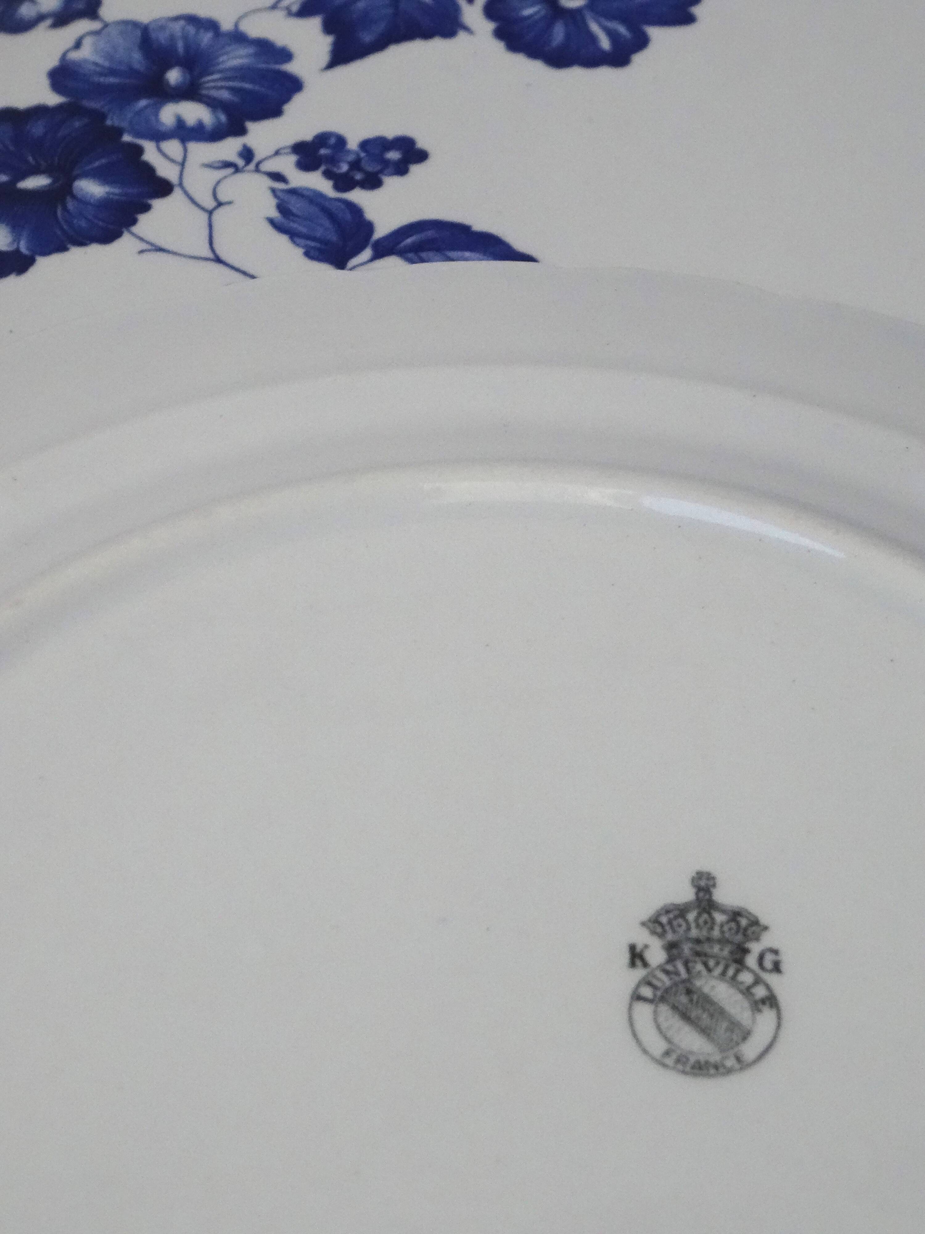 6 dessert plates Lunéville