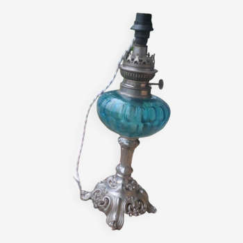 Lampe à pétrole électrifiée style baroque