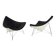 Set of Two Leather Original George Nelson Coconut Chairs, Vitra