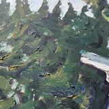 Antique painting signed G.Moreau, 1978