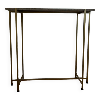 Brass and marble console