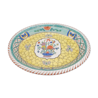 Plat légumier mehum france XIXe porcelaine