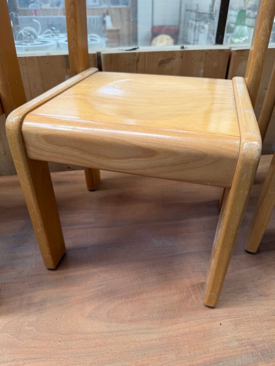 Set of 5 children's chairs from the 1960s.