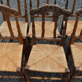 7 rustic chairs mulched oak suite