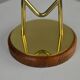 Brass and Teak Candelabra by Gunnar Ander for Ystad-Metall, Sweden, 1950s
