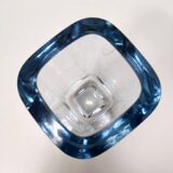 Thick Transparent Glass Vase by Strombergshyttan, Sweden