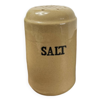 Vintage English stoneware salt shaker