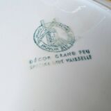 Moulin des Loups & Hamage plate - tablecloth model