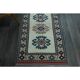 1970s Vintage Turkish Handmade Wool & Cotton Beige Runner Rug 84x402