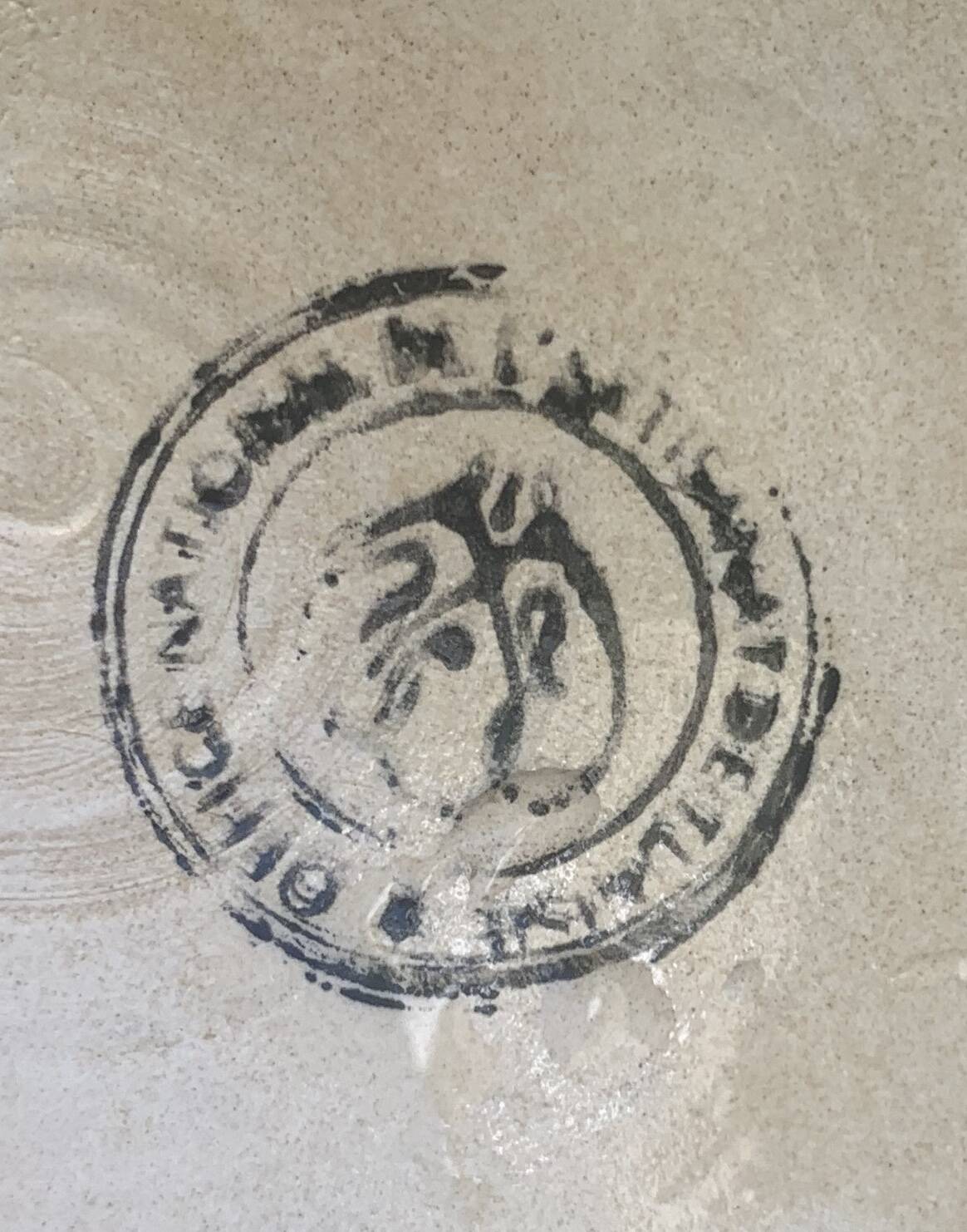 Small oriental plate, decorative, handmade, vintage and collector