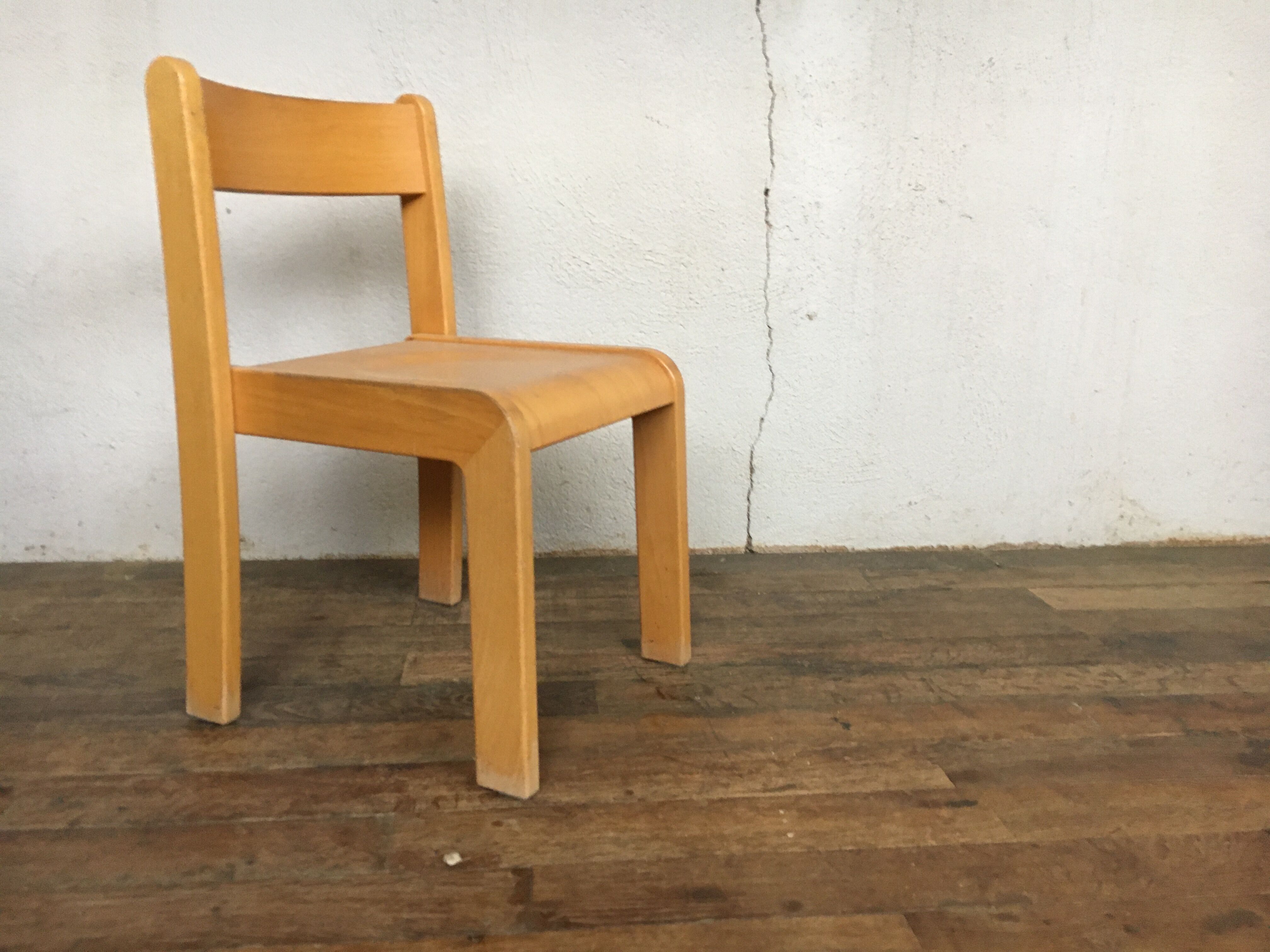 Vintage children's chair retro 60s wooden furniture antic image 0 vintage retro children's chair year