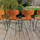 4 hammer chairs 3103 JACOBSEN “Fritz Hansen”