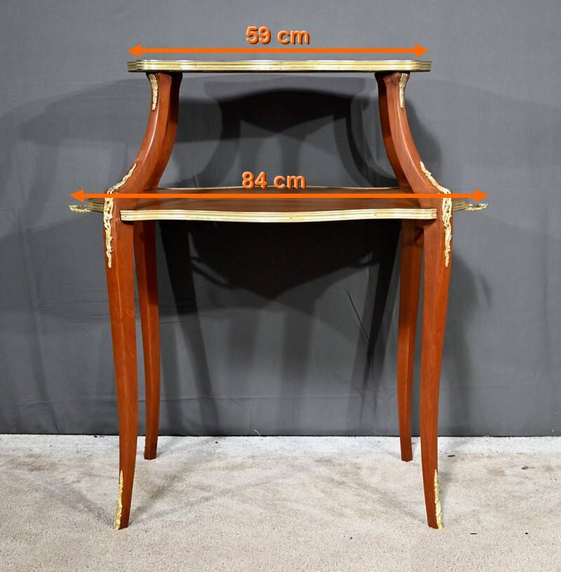 Mahogany Tea Table, Napoleon III style – Late 19th century