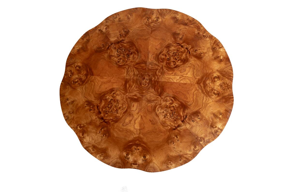 Elm burl side table, Sweden, 1940s