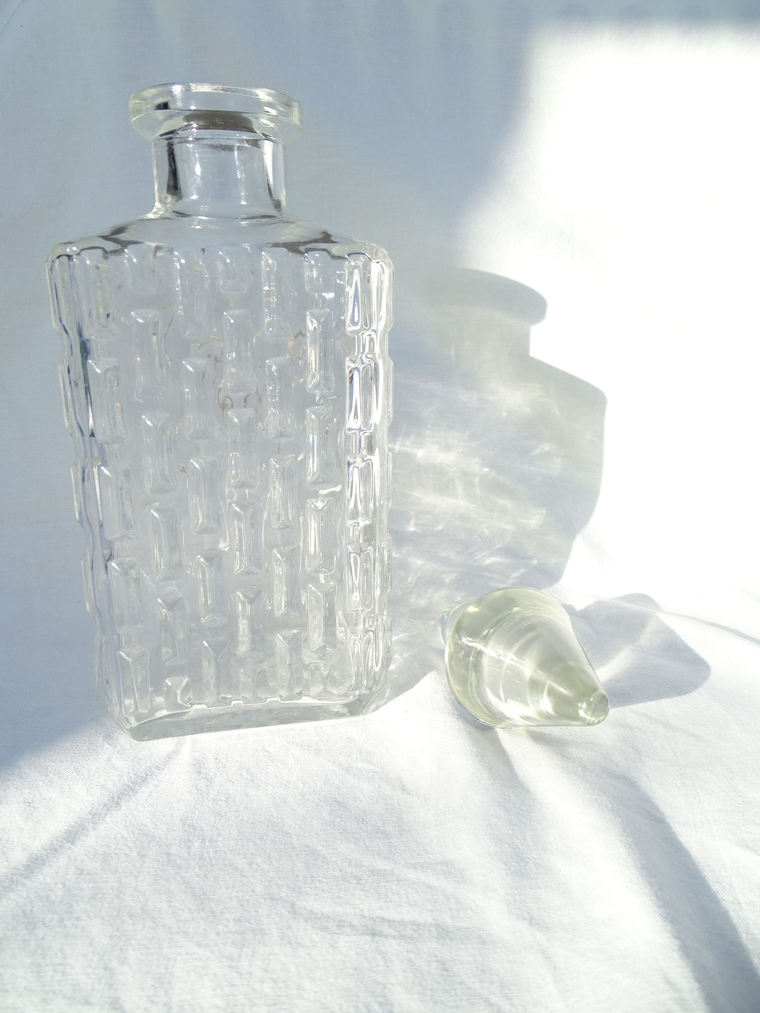 Carafe vintage en verre