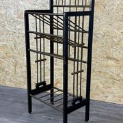 Magazine rack from Wiener Werkstätte Austria made of mahogany & brass around 1900