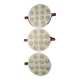 Set of three ceramic snail dishes