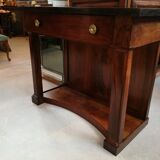 Console empire walnut and marble