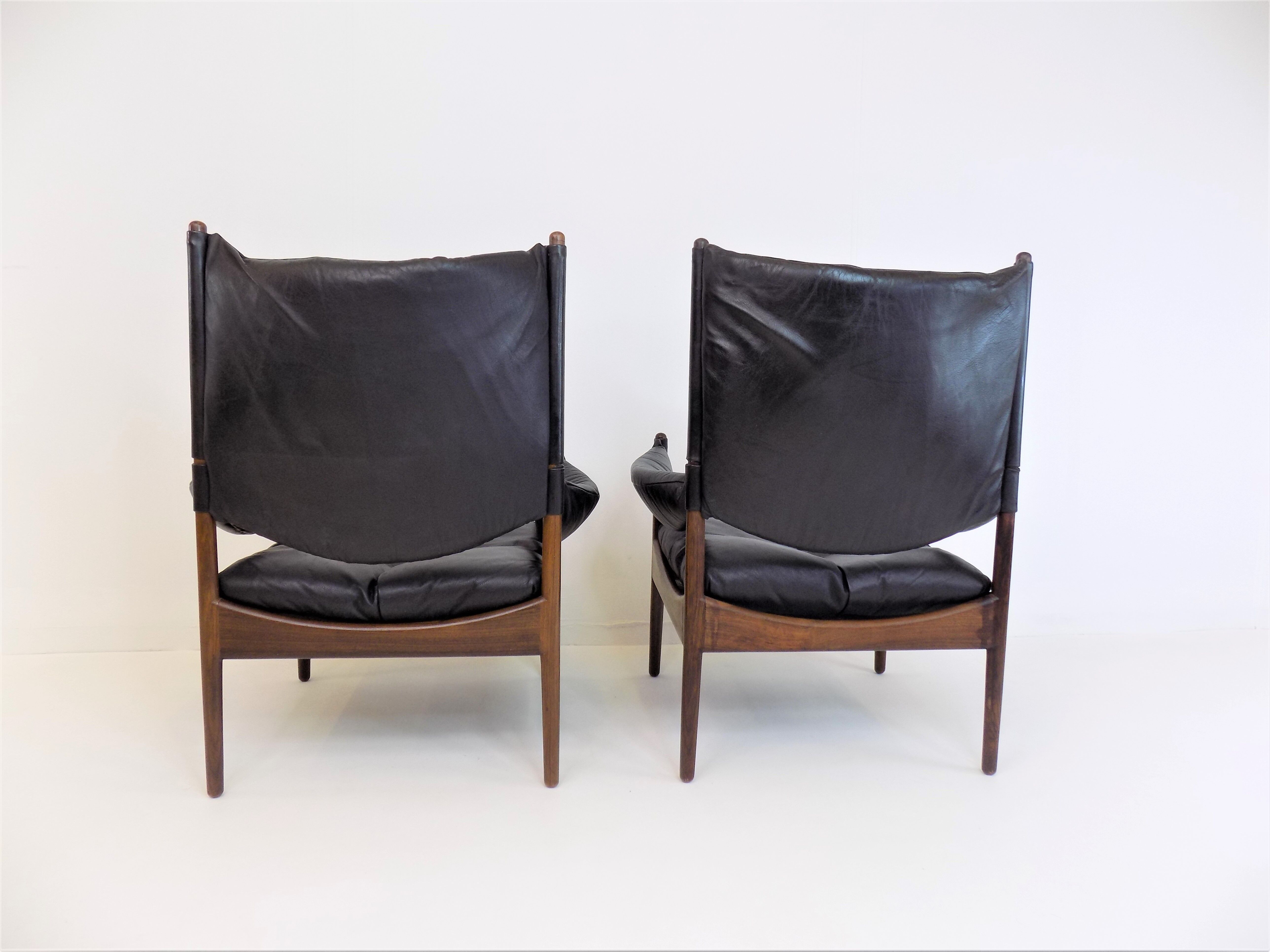 Ensemble de 2 fauteuils en cuir Modus pour Søren Willadsen, Kristian Vedel