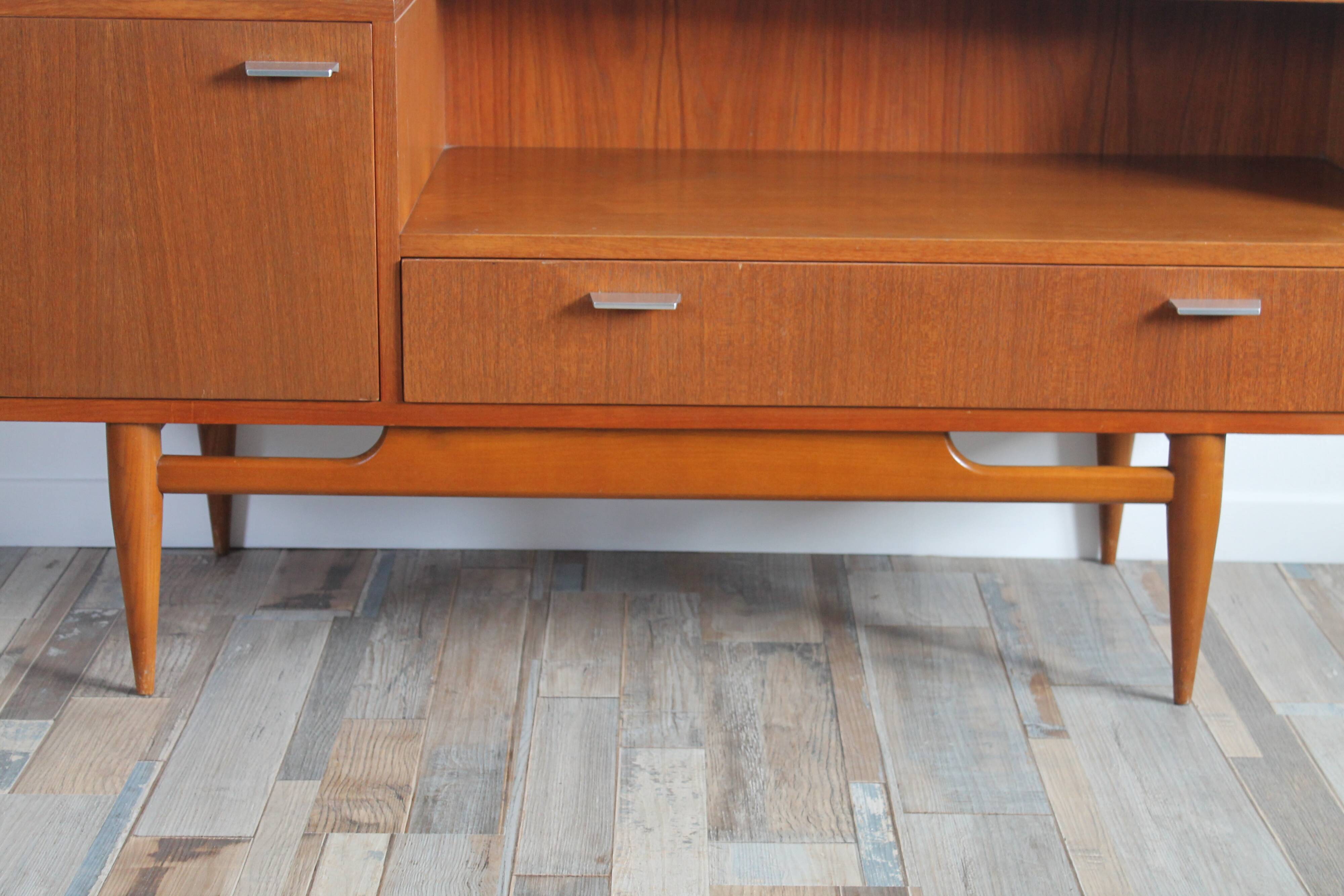 Scandinavian TV furniture enfilade from the 60s