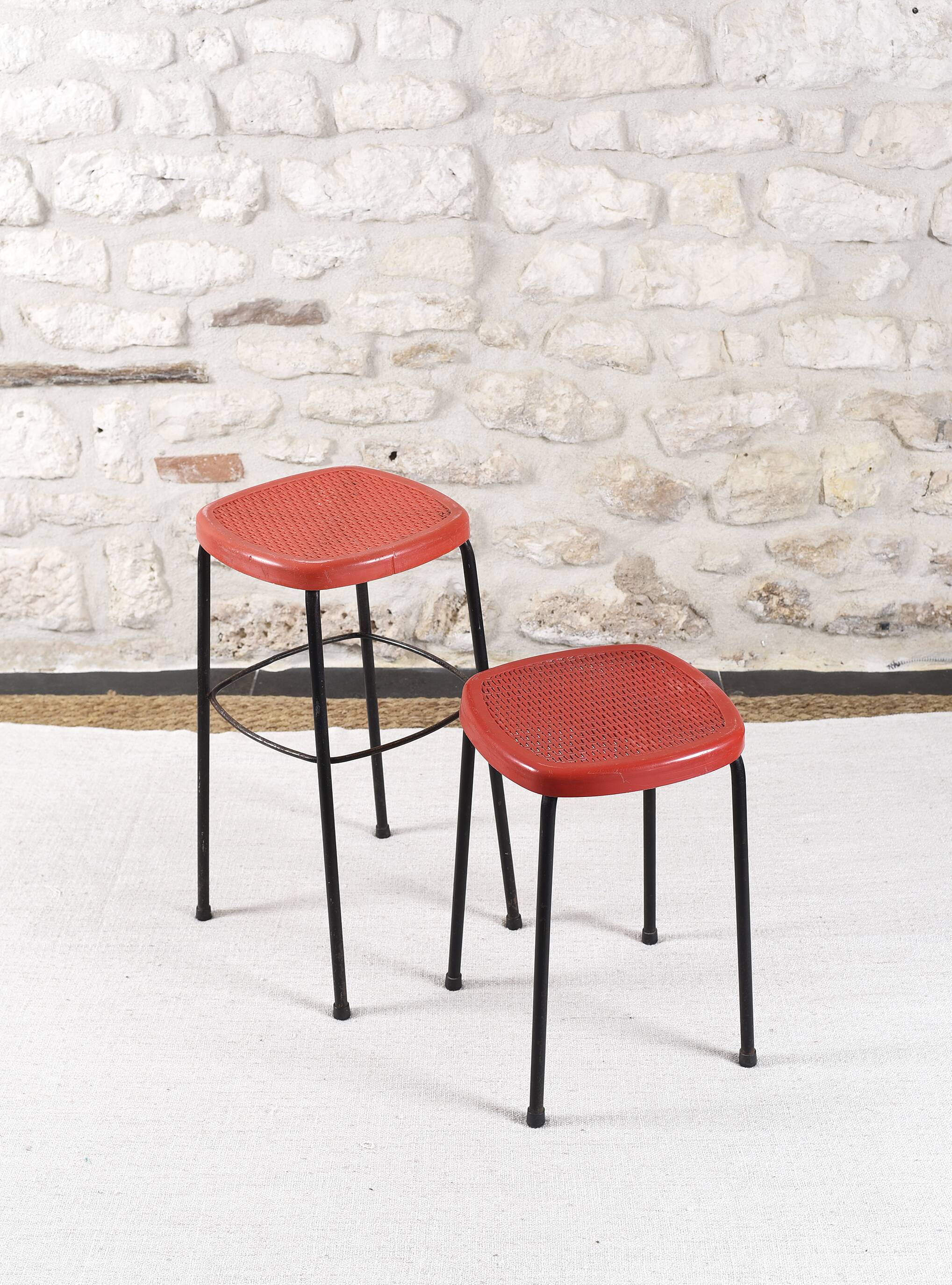 Paire de tabourets vintage grosfillex