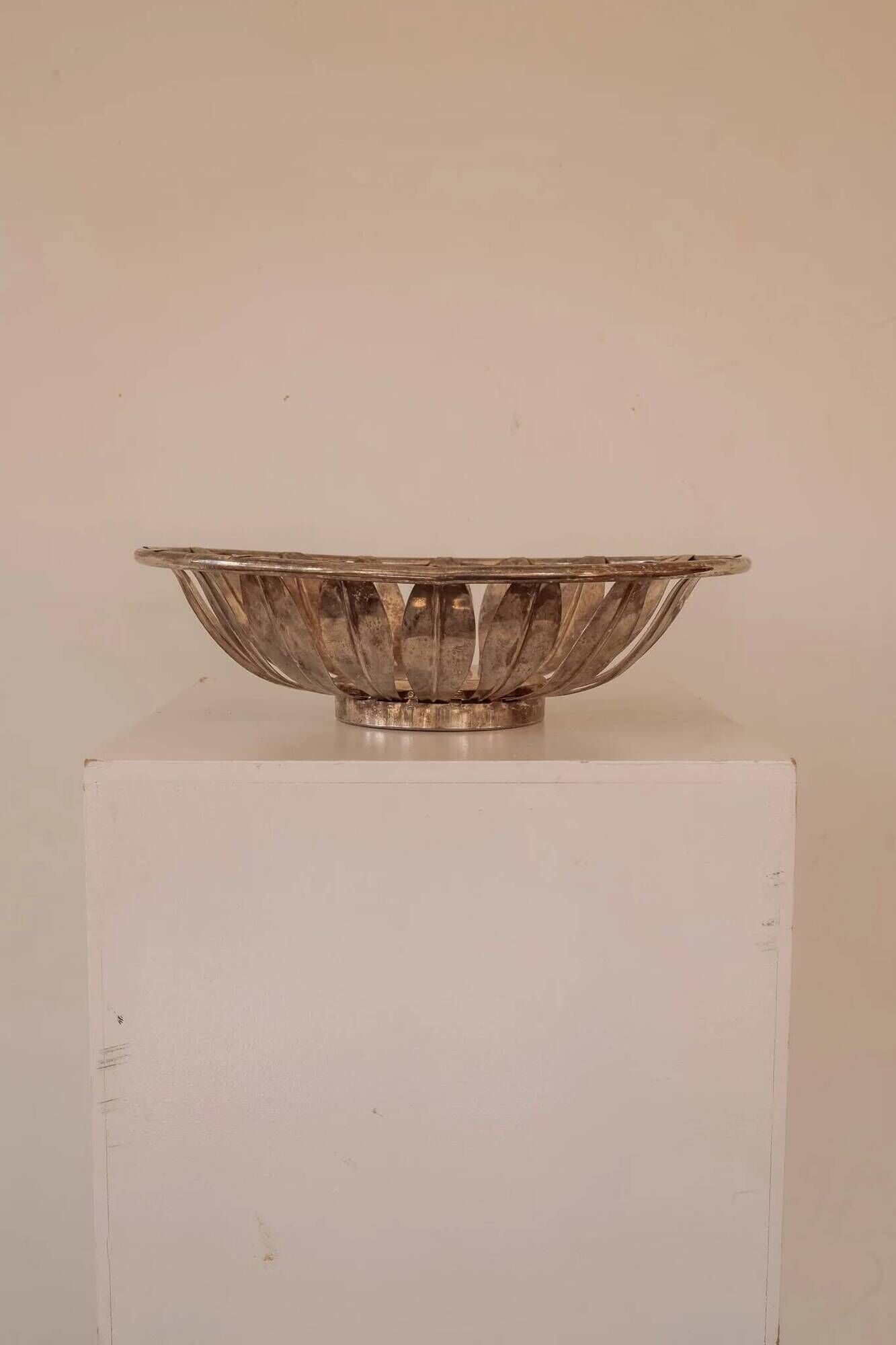Vintage silver bread basket