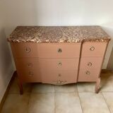 Chest of drawers with marble top