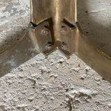 Onyx coffee table base vintage brass 1950