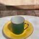 Vintage "Mix and Match" coffee cup set, Sologne porcelain