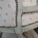 Louis XVI period bergère armchair with re-engraving