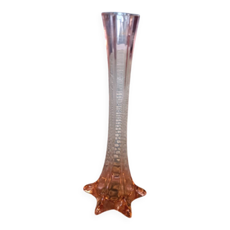 Art Deco soliflore vase, 25 cm, smoky pink
