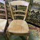 Suite of 12 rustic mulched chairs