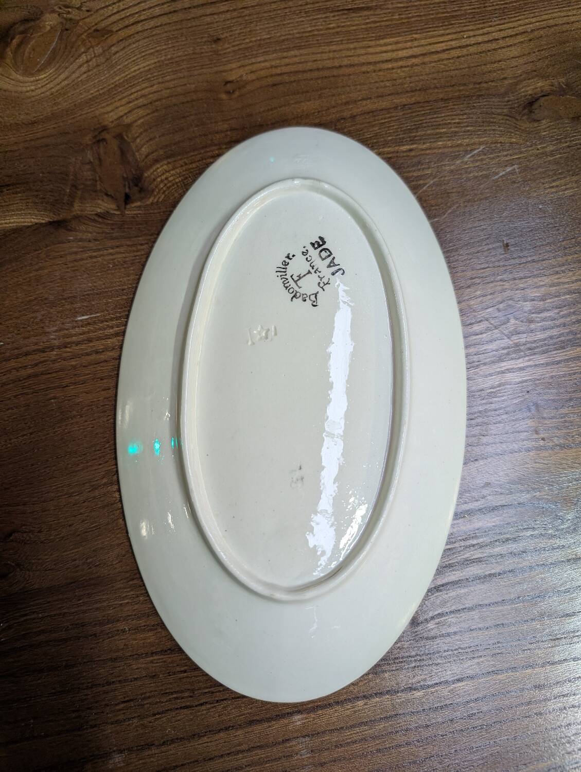 Badonviller "jade" serving dish