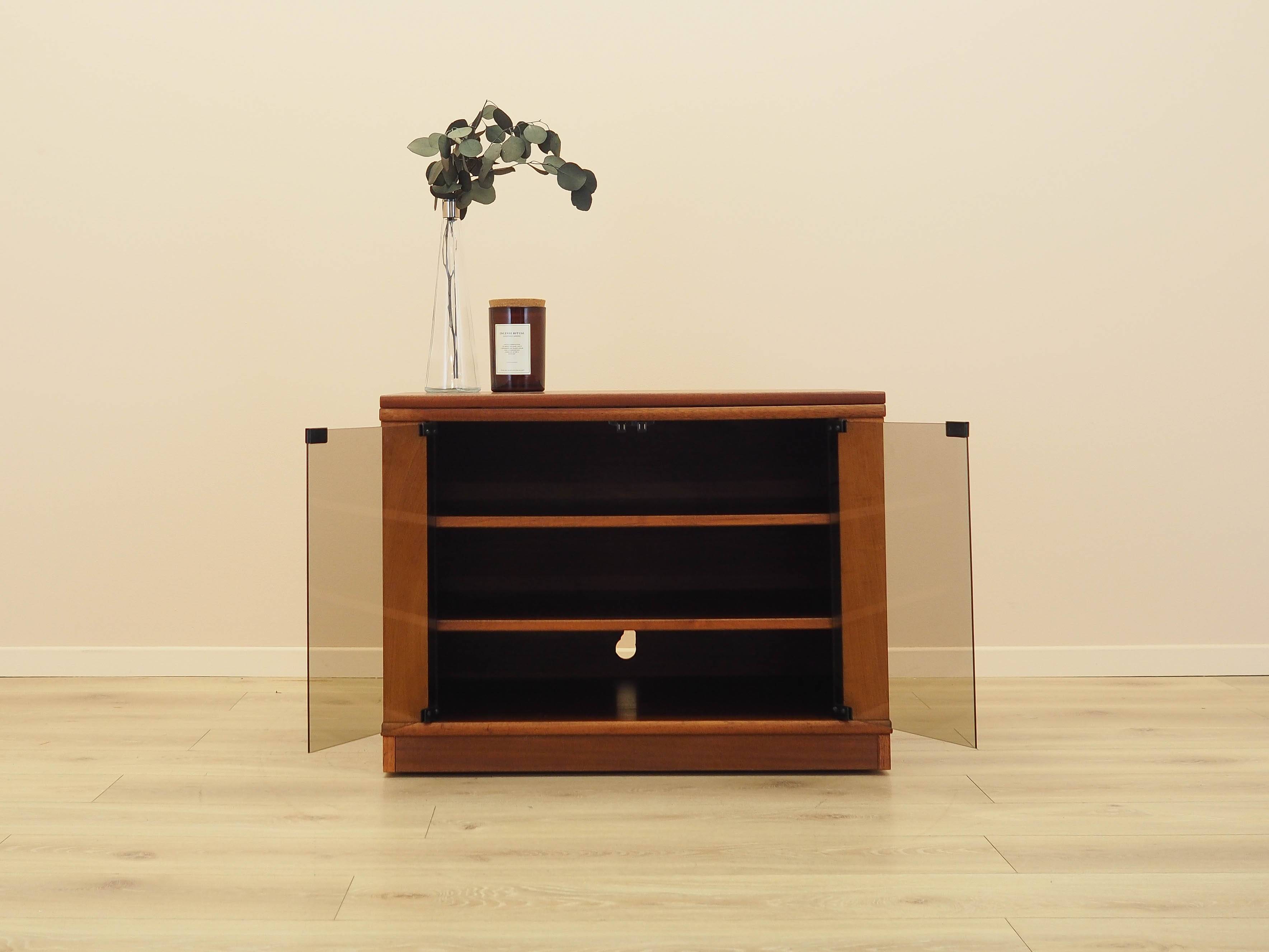 TV cabinet on wheels, Danish design, 1980s, made in Denmark