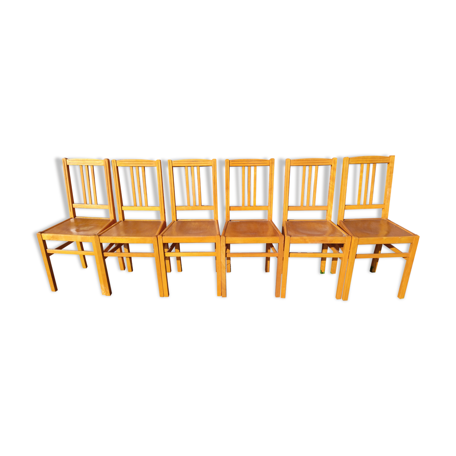 6 chaises bistrot ELF vintage