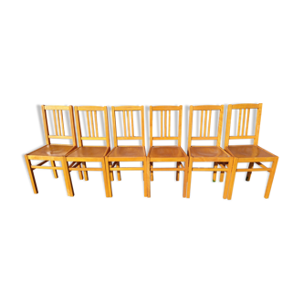 6 vintage ELF bistro chairs