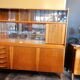 Buffet scandinave vintage en bois, bahut vitrine tchèque, meuble bar années 60