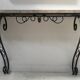 Console de style Art Déco en fer forgé martelé XX siècle