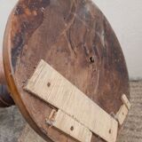 High fifth wheel / column in solid cherry, rustic chic