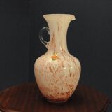 Vase en verre signé VB Opaline Florence Italie