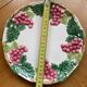 Assiette barbotine raisin FG