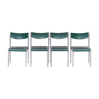 Four Mid Century Dining chairs - 1950s Central Europe