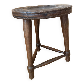 Wooden tripod stool