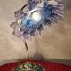Art Nouveau lamp with Neo Classic lace shade 40x35