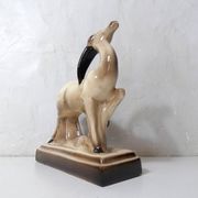 Charles Lemanceau Art Deco ceramic antelope
