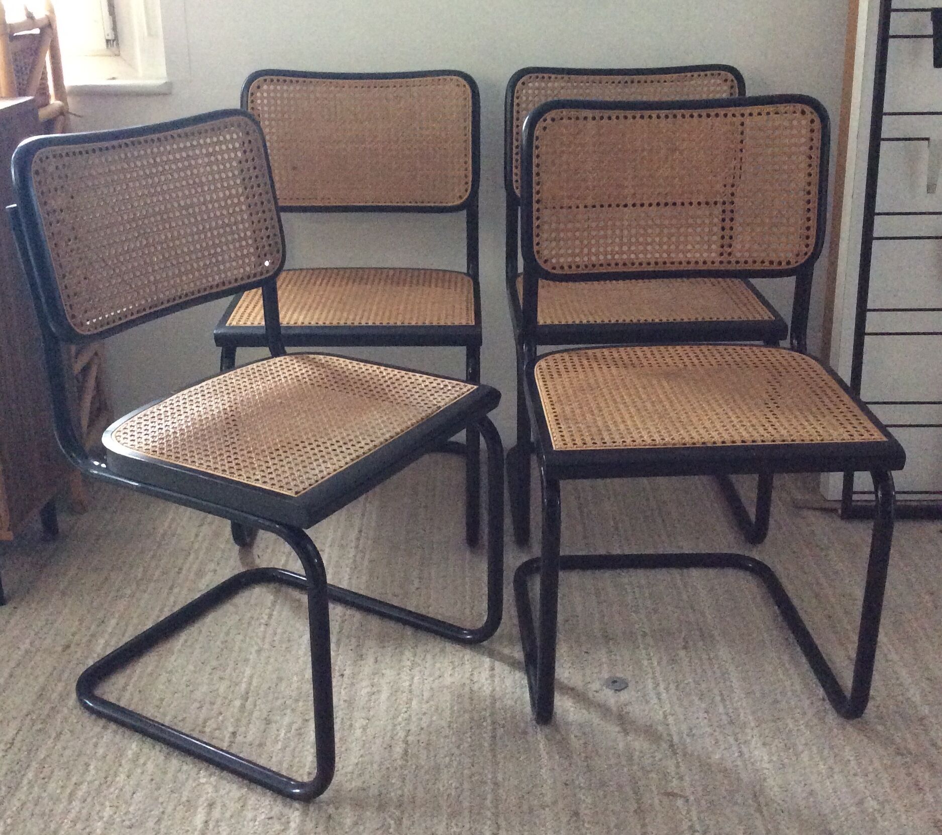 Série de 4 chaises Marcel Breuer Cesca B32