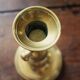 Brass torch candle holder push decor